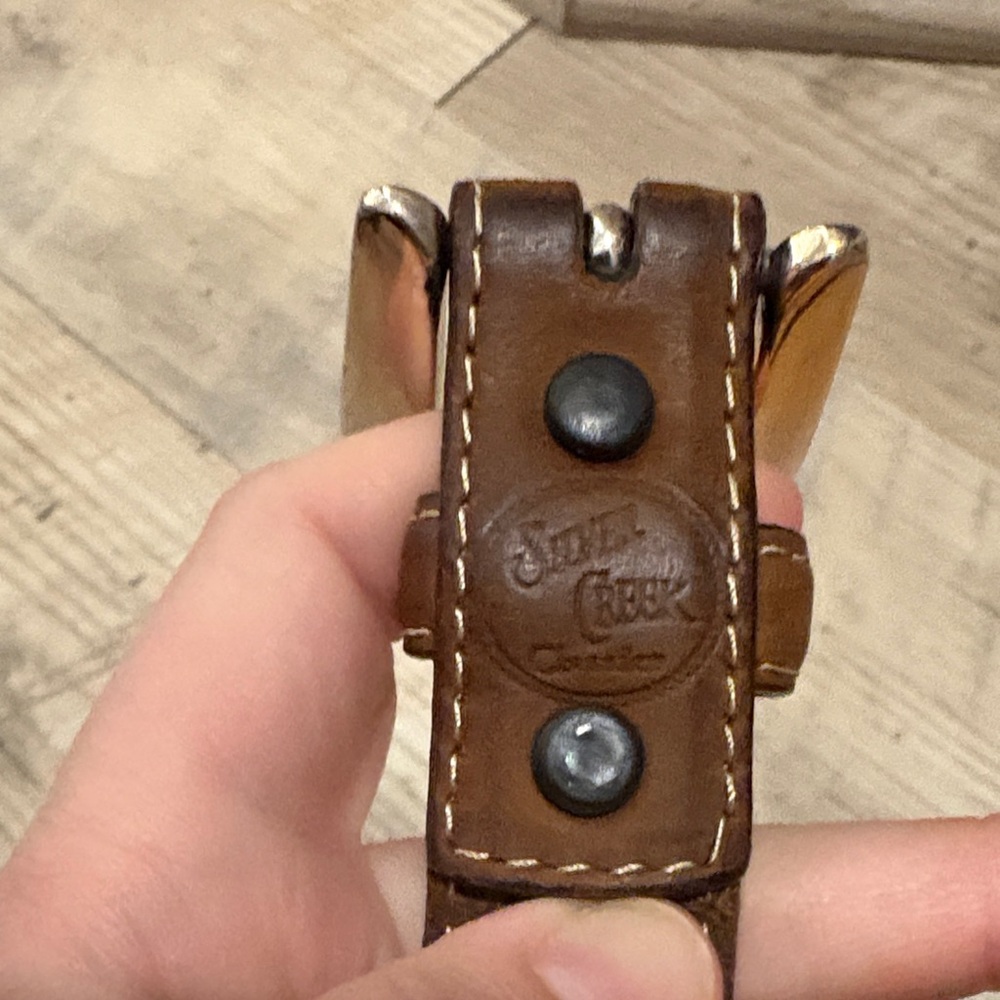 Silver Creek Brown Leather Belt size 36 - Picture 4 of 8